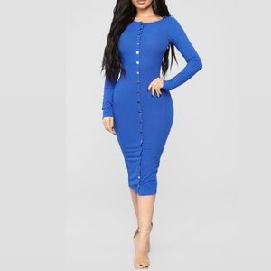 Blue Midi Dress